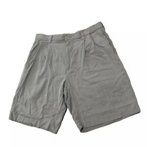 Jamaica Jaxx Silk Shorts Men 32 Silk Pleated Shorts Preppy Island Casual Brown